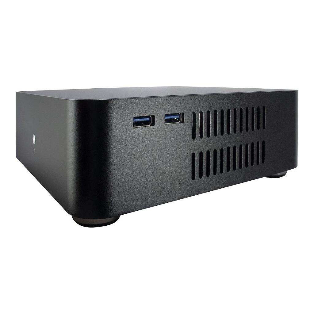 Kasë Inter-Tech ITX A60, Mini-ITX, Mini-Tower, 2x 2.5", 2x USB 3.0, Furnizim 60W - Zezë - 5