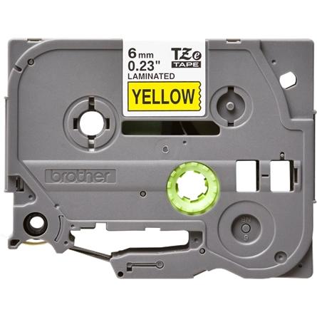 Shirit për Printer 3D Brother Colour Ribbon TZE-611 / TZE611 - Zezë mbi Verdhë - 2
