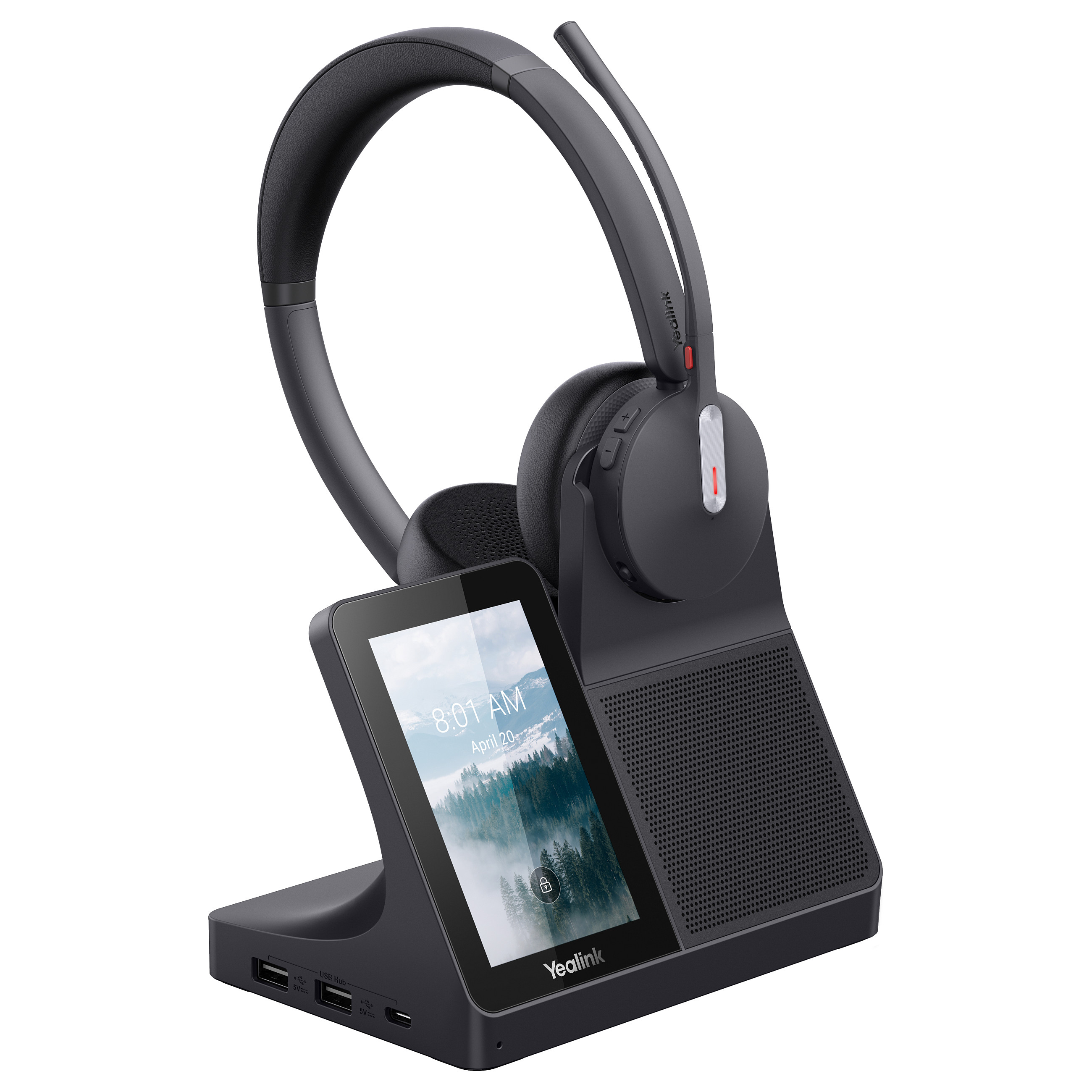 Kufje pa Kabllo Yealink WH64 Workstation Dual / Wired / DECT / Bluetooth / Hybrid ANC / 3 Mikrofona – Zezë