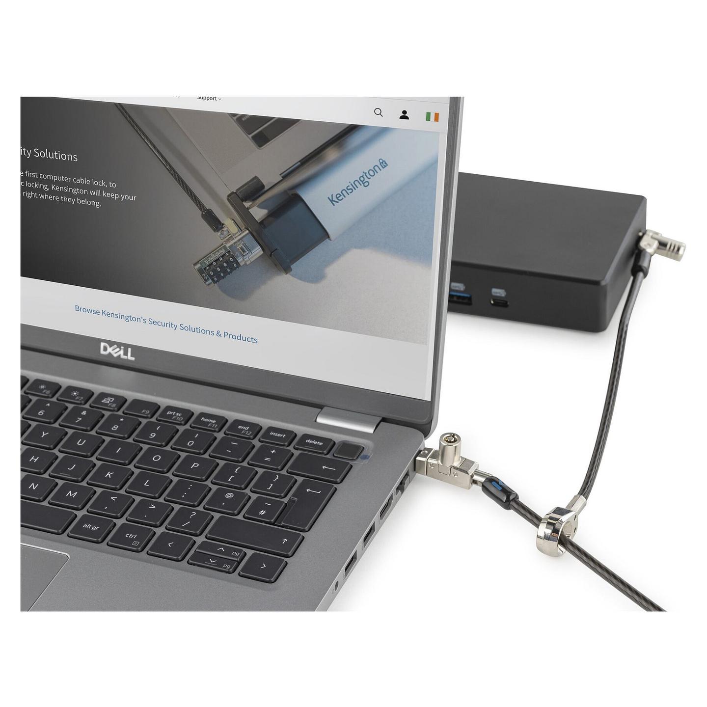 Bravë Sigurie për Laptop Kensington Slim N17 2.0 K60508WW / 1.8m / Dual Head / Me Çelës - Zezë - 7