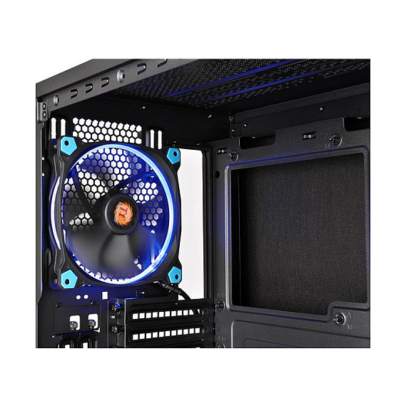 Kasë PC Thermaltake Suppressor F31 Tempered Glass Edition / Mid Tower / ATX / 1x 140mm Front + 1x 140mm Rear Fan / Tempered Glass / Sound-Damping / 360mm Radiator - Zezë - 8