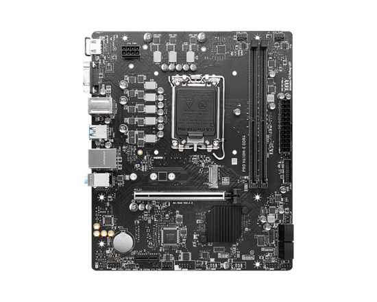 Pllakë Amë MSI PRO H610M-E DDR4 / LGA1700 / H610 / DDR4 / mATX / HDMI / VGA / Gigabit LAN - 2