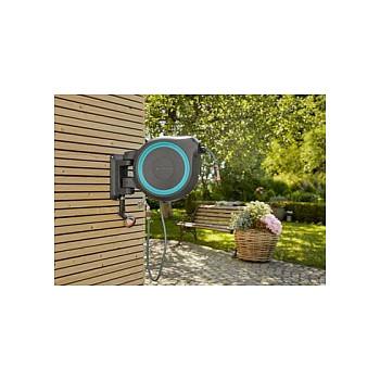 Kuti për Zorrë Kopshti GARDENA RollUp L, 30m, 13mm, Montim në Mur, Rrotullim 180° - Hiri - 5