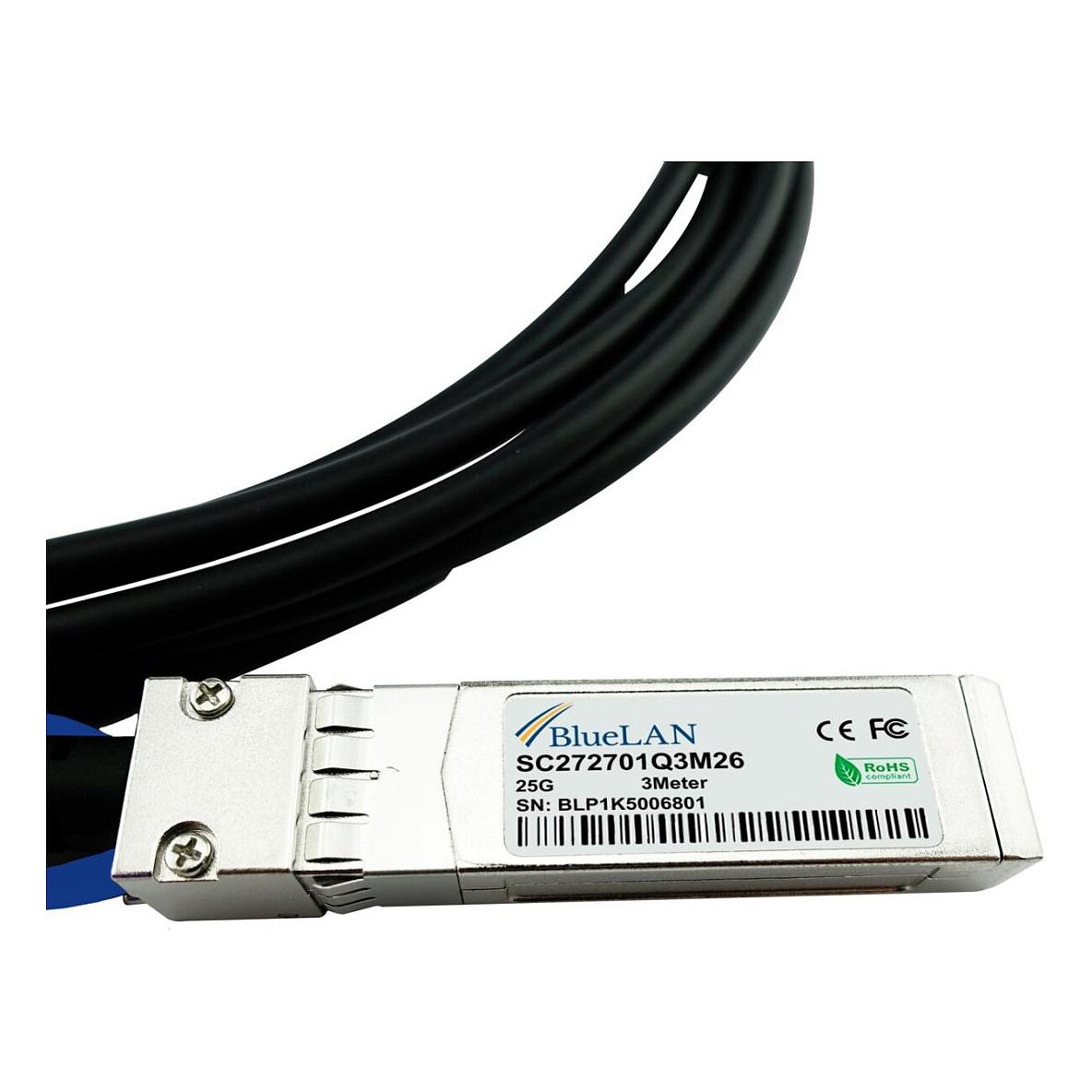Kabllo për Rrjet BlueOptics SFP-25G-C3M-BL, 25 Gbps, SFP28 në SFP28, DAC, 3 m - Zezë - 4