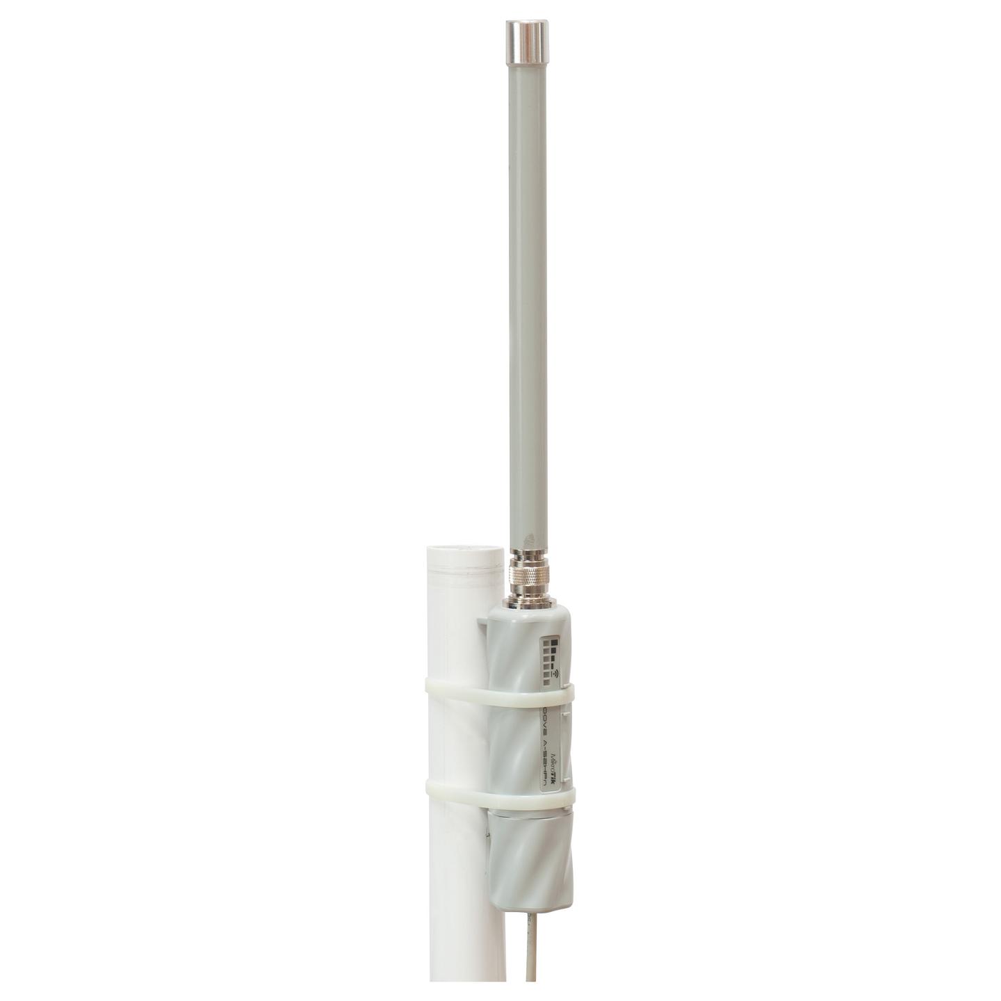 Access Point MikroTik GrooveA 52HPn, Antenë Wireless e Integruar, 2.4GHz dhe 5GHz, Wi-Fi 4 N150, 1×Fast Ethernet, PoE pasiv - Bardhë - 2