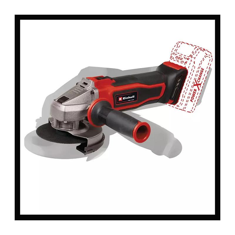 Grirëse Këndore me Bateri Einhell TE-AG 18/115 Q Li Solo, 18V, 115mm, 8500rpm, 28mm - Kuqe/Zezë - 6
