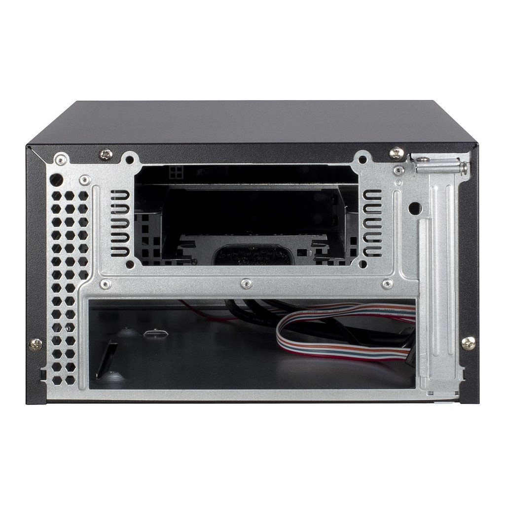 Kasë PC Inter-Tech MI-008 ITX / Mini Tower / Mini-ITX / SFX / 2.5" + 3.5" + 5.25" Bay - Zezë - 4