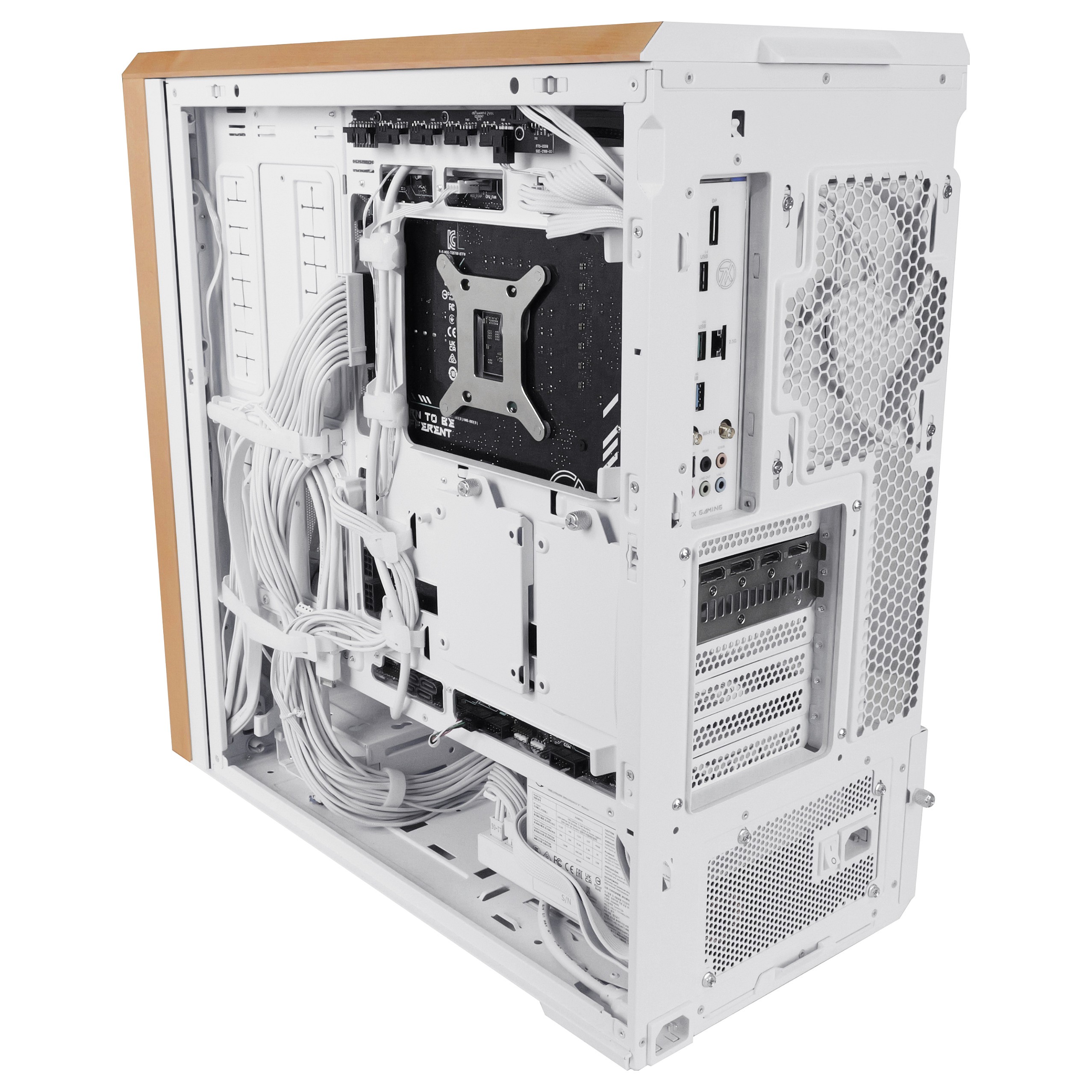 Kasë Lian Li LANCOOL 217 / Midi Tower / E-ATX / 2x 170mm + 3x 120/140mm Fan / Tempered Glass - Bardhë - 10