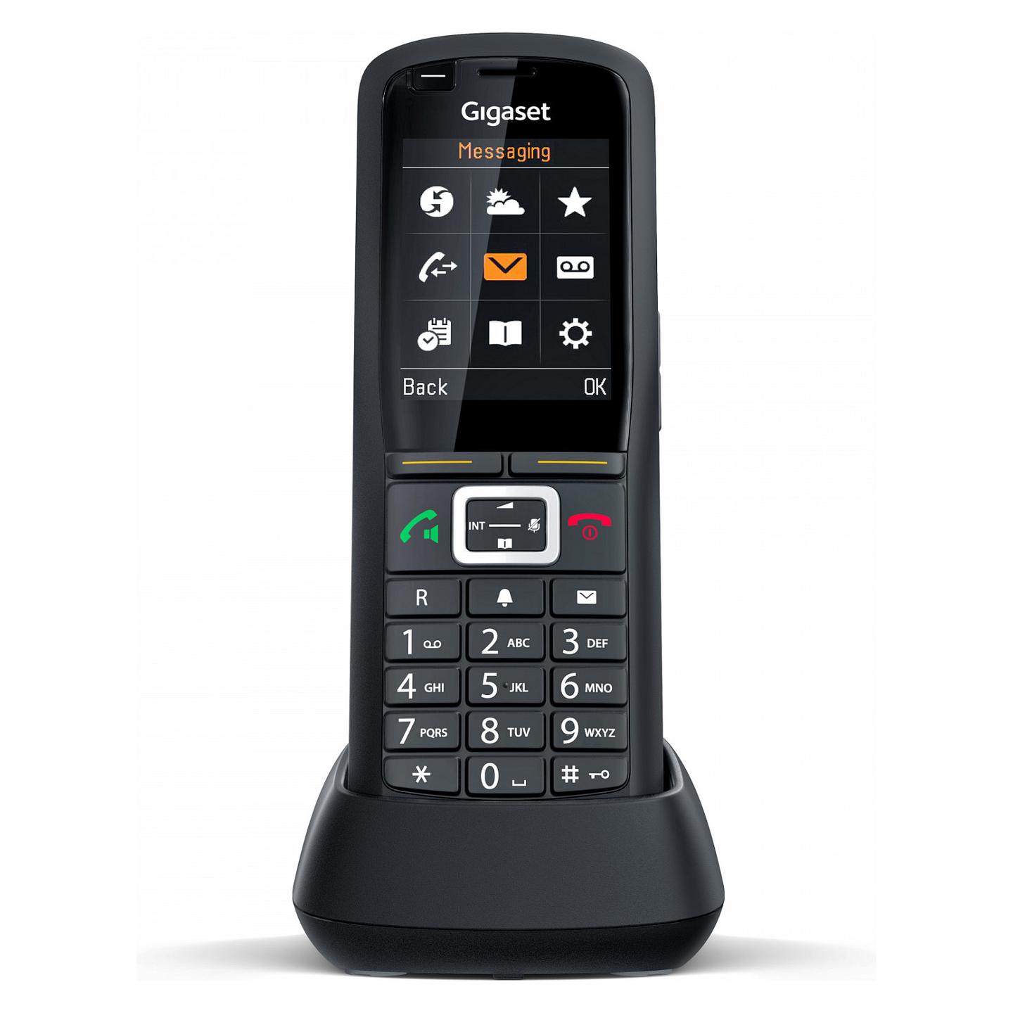 Telefon VoIP Gigaset R700H PRO / S30852-H2976-R102 / DECT / CAT-iq / Ekran TFT 2.4" / IP65 / Bluetooth 4.2 / 500 Kontakte / HD Voice / 3.5 mm – Zezë - 2