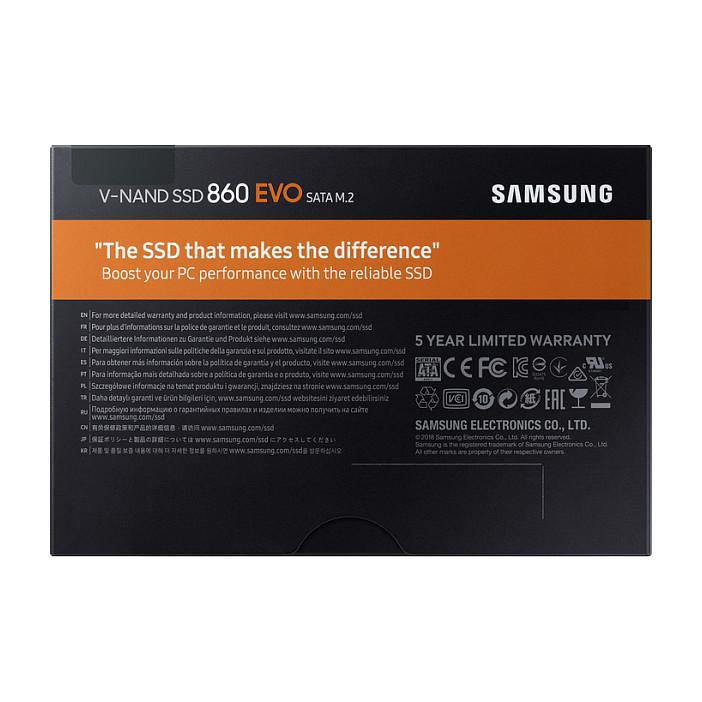 SSD e Brendshme Samsung 860 EVO / 2TB / M.2 2280 / SATA III / 550MB/s Read / 520MB/s Write – Zezë - 8