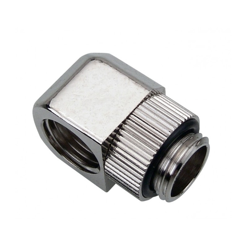 Aksesor për Ftohës Koolance NZL-LXG1 / G1/4 AG në G1/4 IG / 90° / Swivel / Nikel – Argjendë - 2