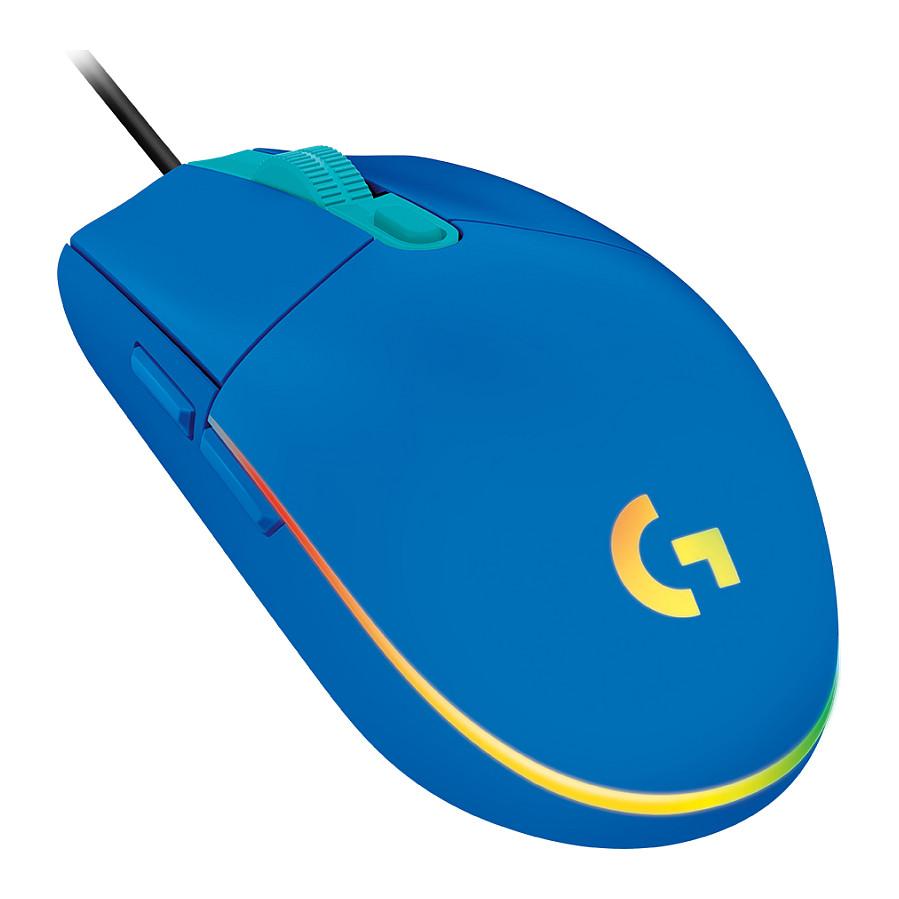 Maus Gaming me Kabllo Logitech G G203 LIGHTSYNC / 8000 DPI / 6 Butona / 1 ms / USB – Blu - 3