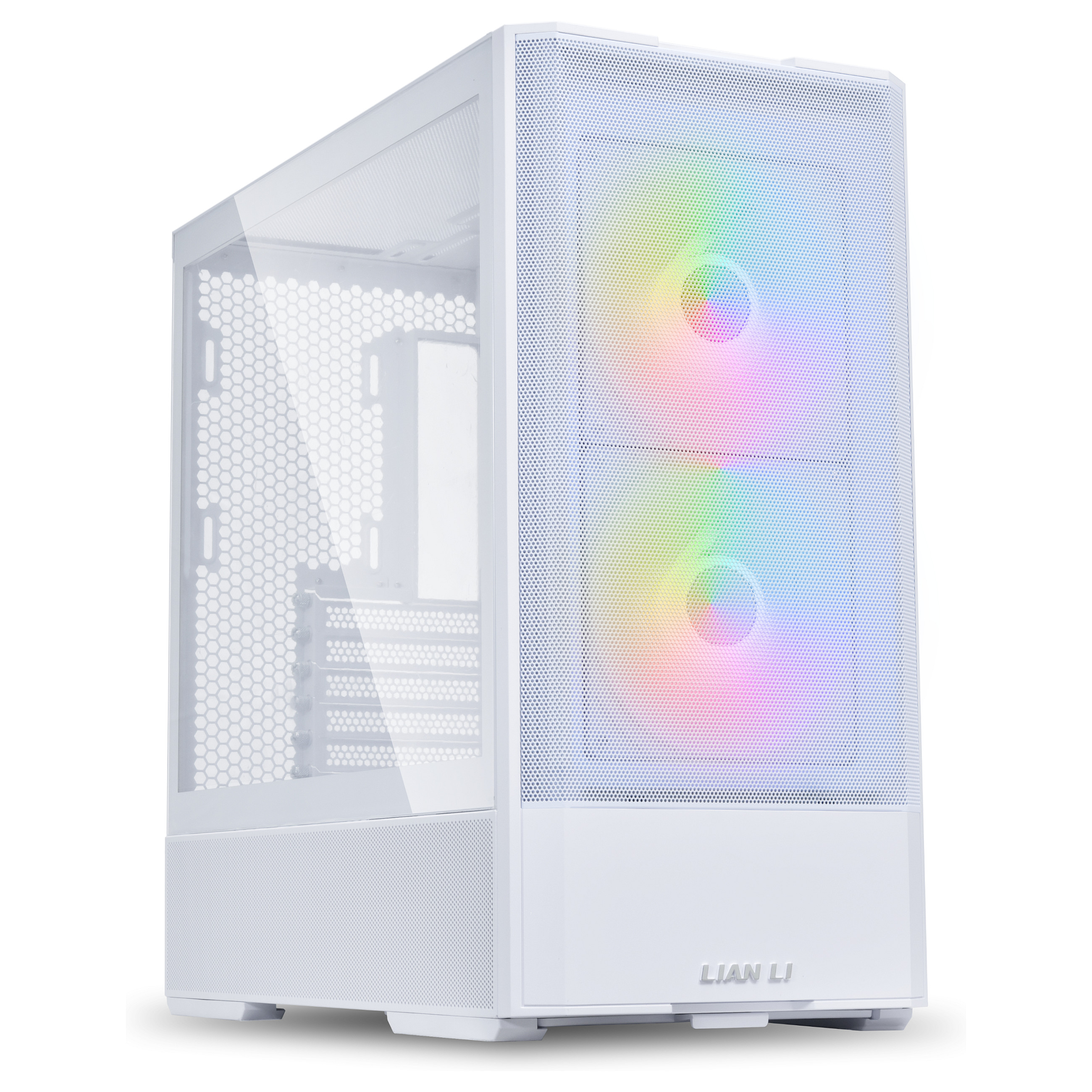 Kasë Lian Li LANCOOL 207 / Midi Tower / ATX / 2x 140mm ARGB + 2x 120mm PWM Fan / Tempered Glass - Bardhë
