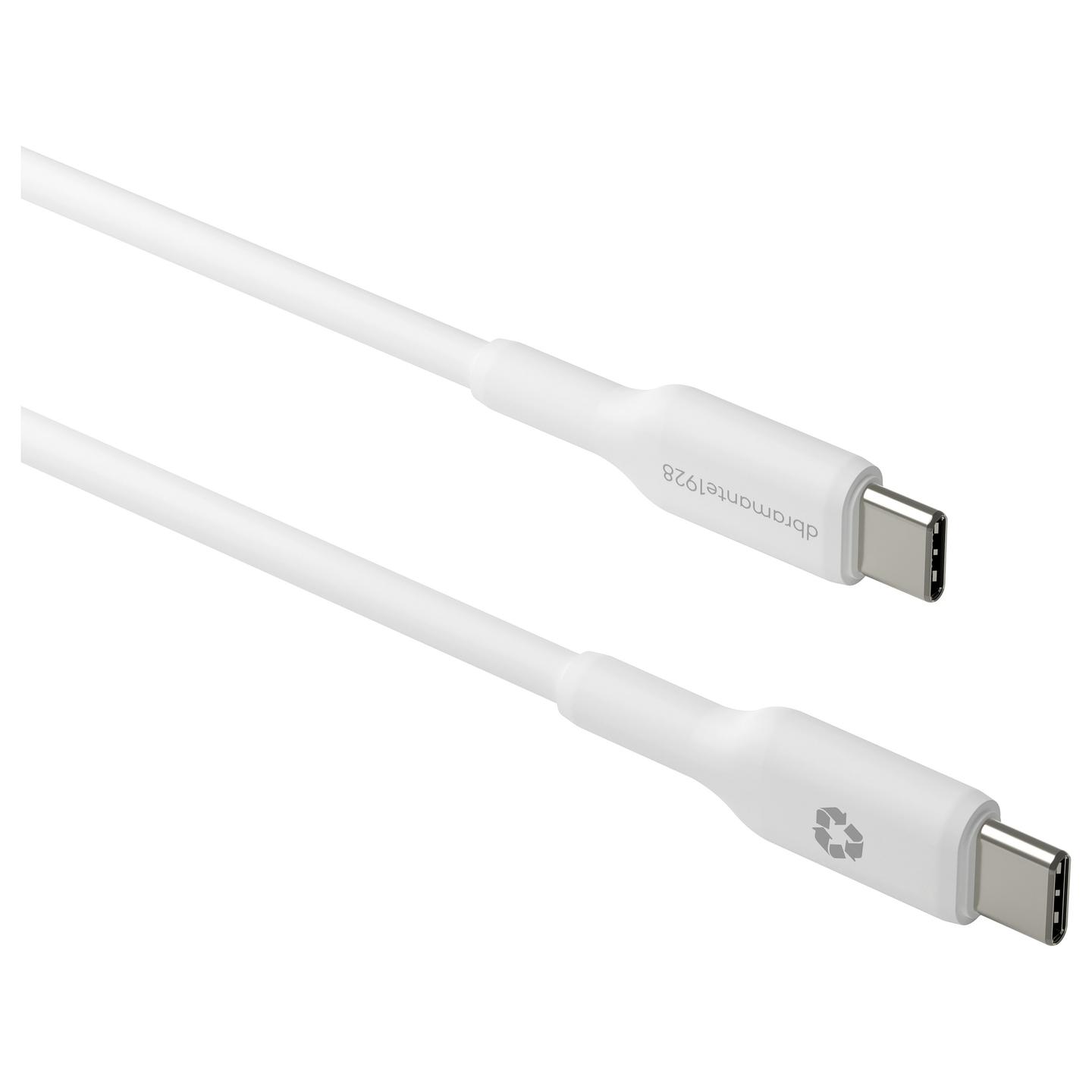 Kabllo USB dbramante1928 Re-charge CB10CCWH4356, USB-C në USB-C, 1m, 60W - Bardhë - 3
