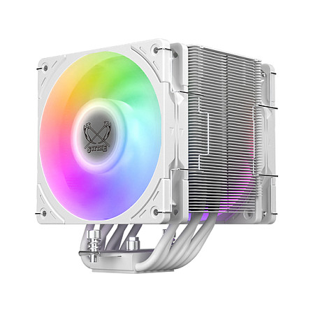 Ftohës për Procesor Scythe MUGEN 6 Dual Fan White ARGB Edition / Dual-Tower / 2x120mm / 6 Heat Pipes / ARGB - Bardhë - 9