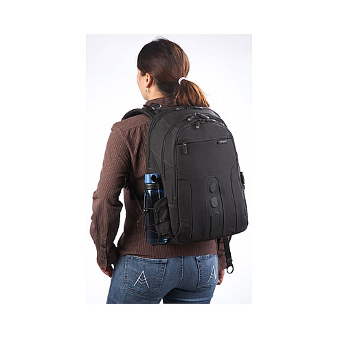 Çantë për laptop Targus EcoSpruce TBB013EU / Backpack / 15.6" / 100% Recycled PET / Water-Resistant Base / Key Clip / Pen Holder / Business Card Holder / Water Bottle Pocket - Zezë - 9