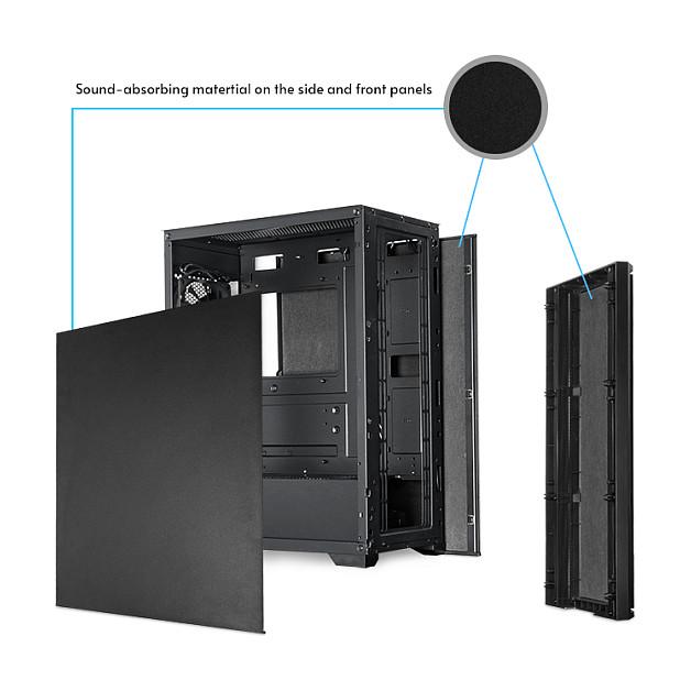 Kasë PC Chieftec AS-02B-OP, Midi Tower – Zezë - 9
