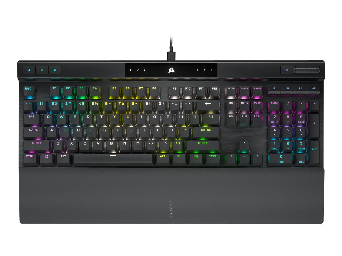 Tastierë Gaming Corsair K70 RGB PRO / Wired / Full-Size / Mekanike / CHERRY MX Speed Silver / RGB / USB-C - Zezë - 4