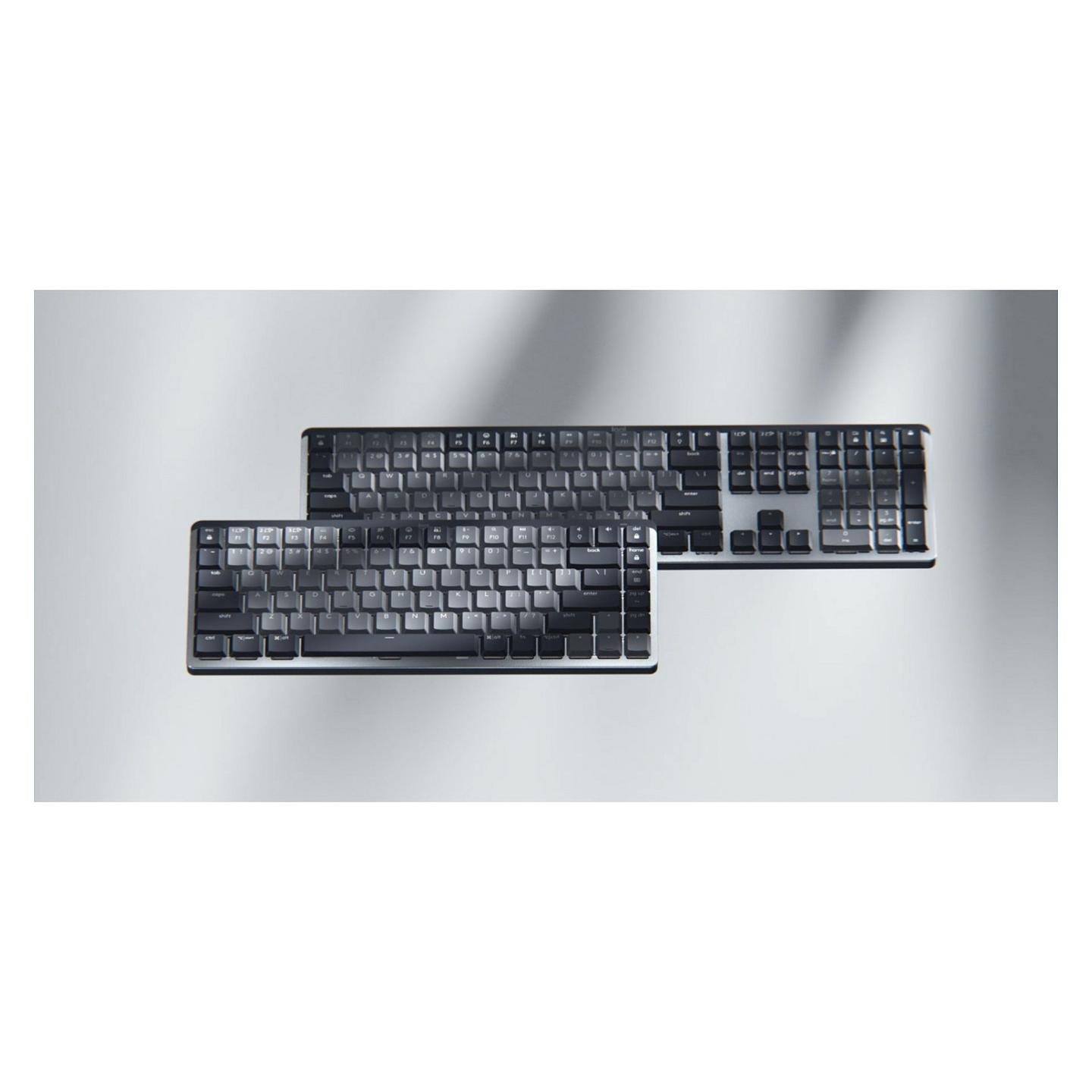 Tastierë pa kabllo Logitech MX Mechanical / QWERTY Nordic / Full-Size / Mekanike / Logitech Linear / Bluetooth + Logi Bolt / Ndriçim LED – Gri - 3