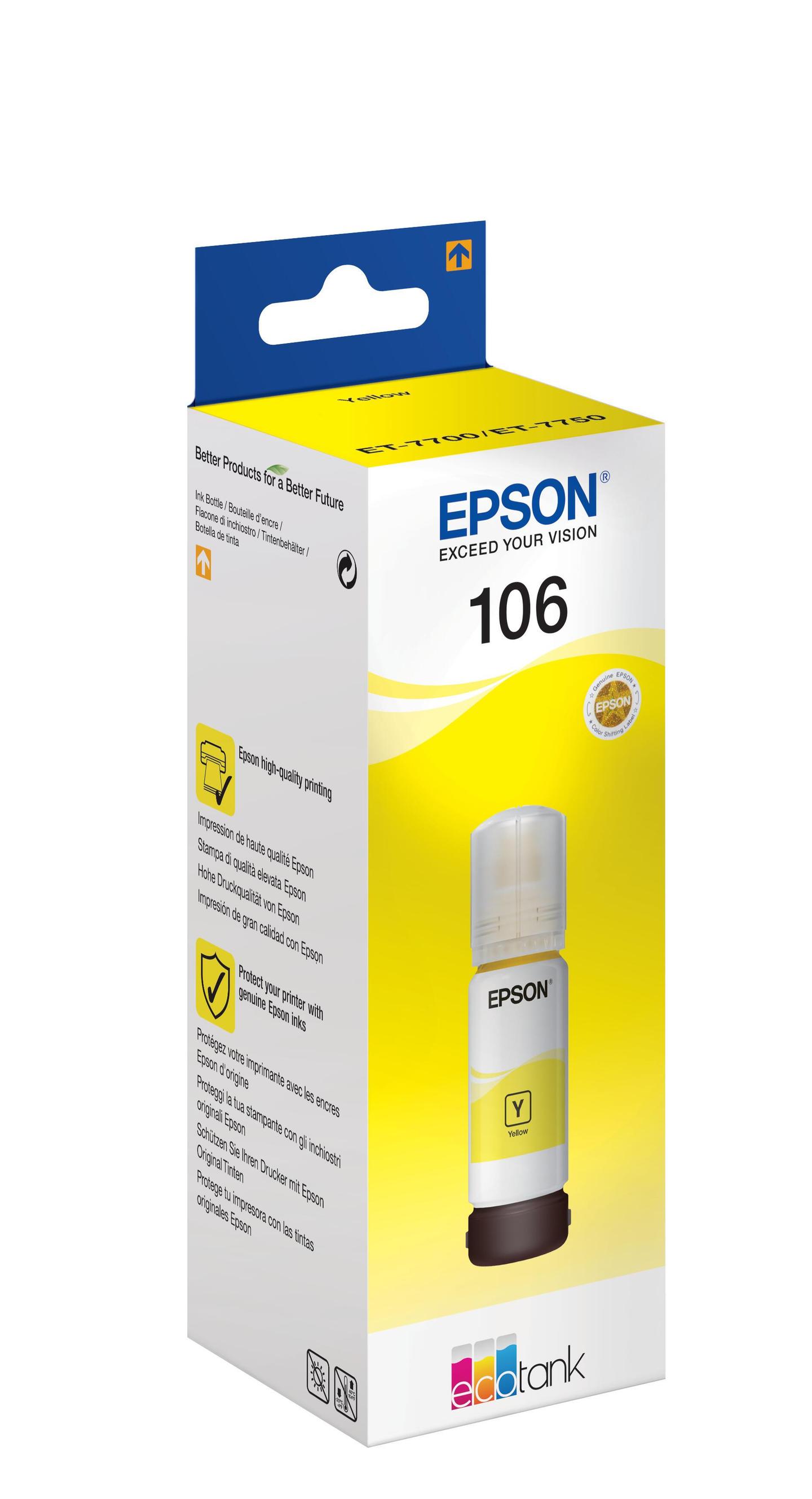 INK Epson 106 C13T00R440 / 1.900 fotografi – Verdhë