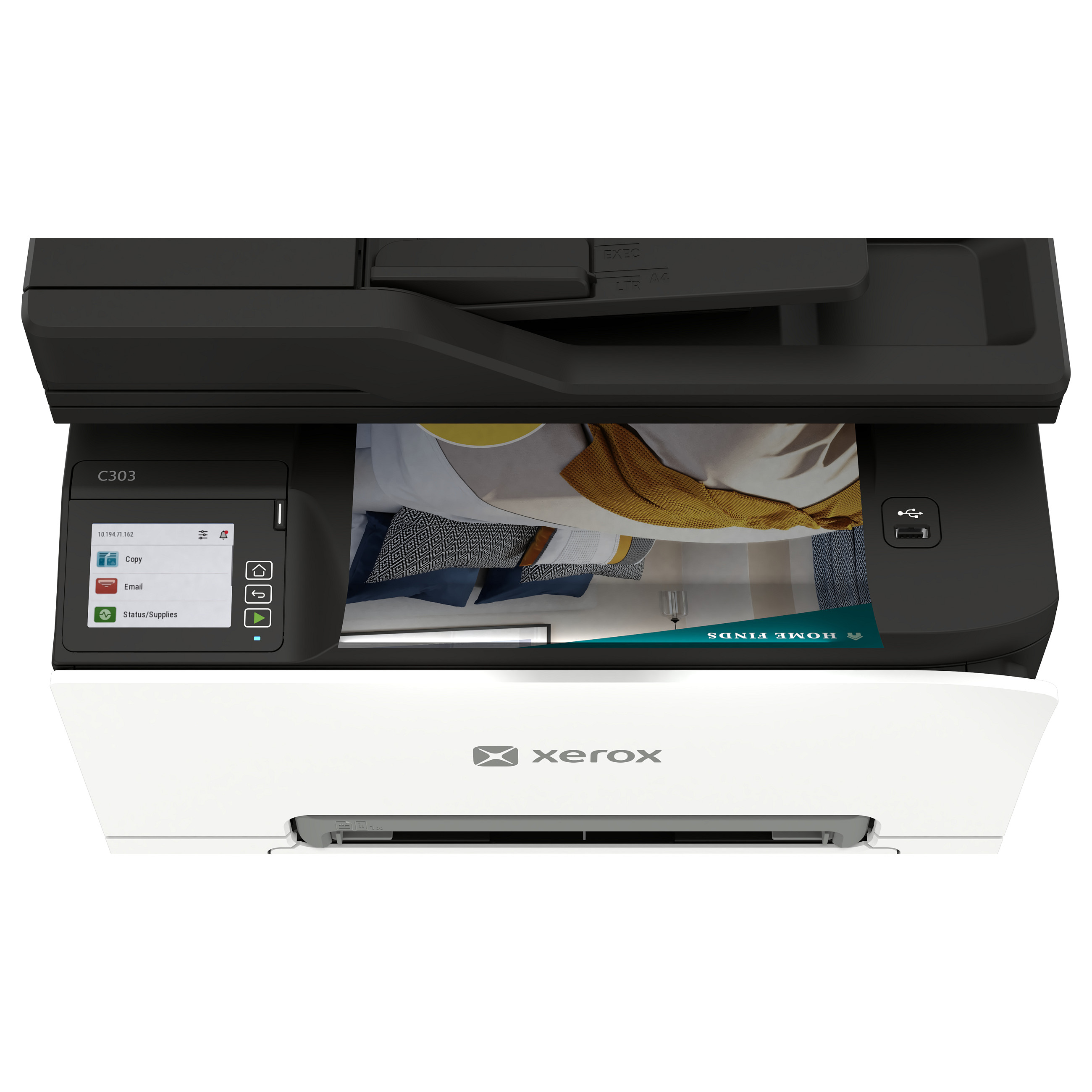 Printer Multifunksional Xerox C303 / Laser me Ngjyra A4 / 30 ppm / 4 në 1 - Bardhë/Zezë - 12