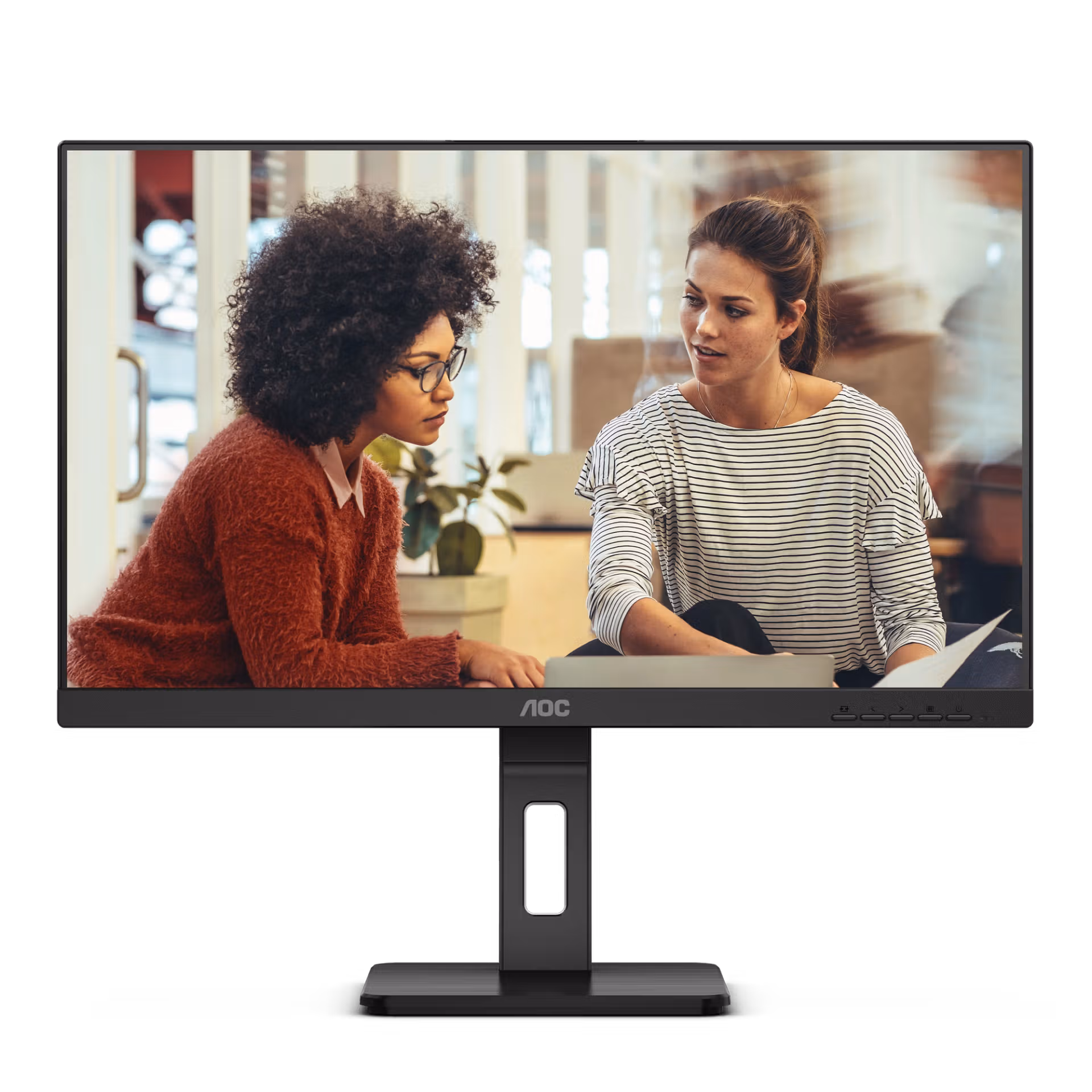Monitor AOC Q27E3UMF / 27" / QHD VA / 75Hz / 4ms / HDMI+DisplayPort+USB-Hub - Zezë - 2