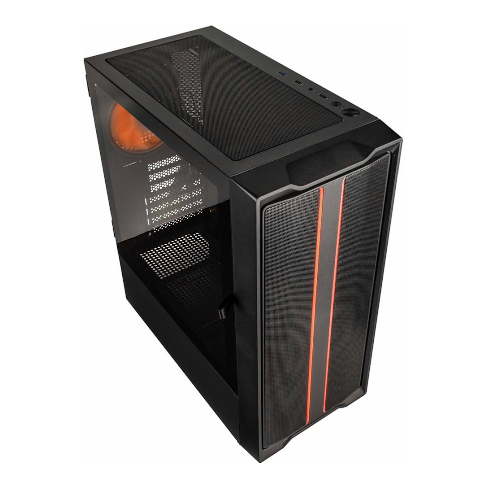 Kasë PC Kolink Inspire K12 ARGB / Midi Tower / ATX / 1x 120mm ARGB/PWM Fan / Tempered Glass - Zezë - 9