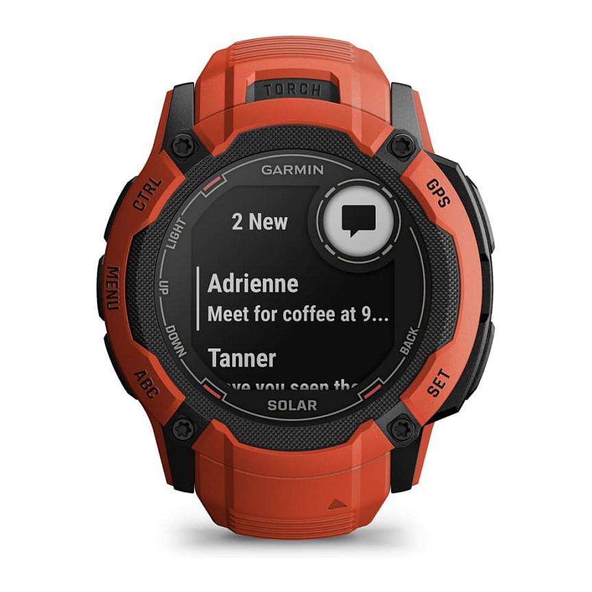 Orë e Mençur Garmin Instinct 2X Solar, GPS Multi-Band, Karikim Solar, Fener LED, Garmin Pay, 10 ATM - Kuqe - 7