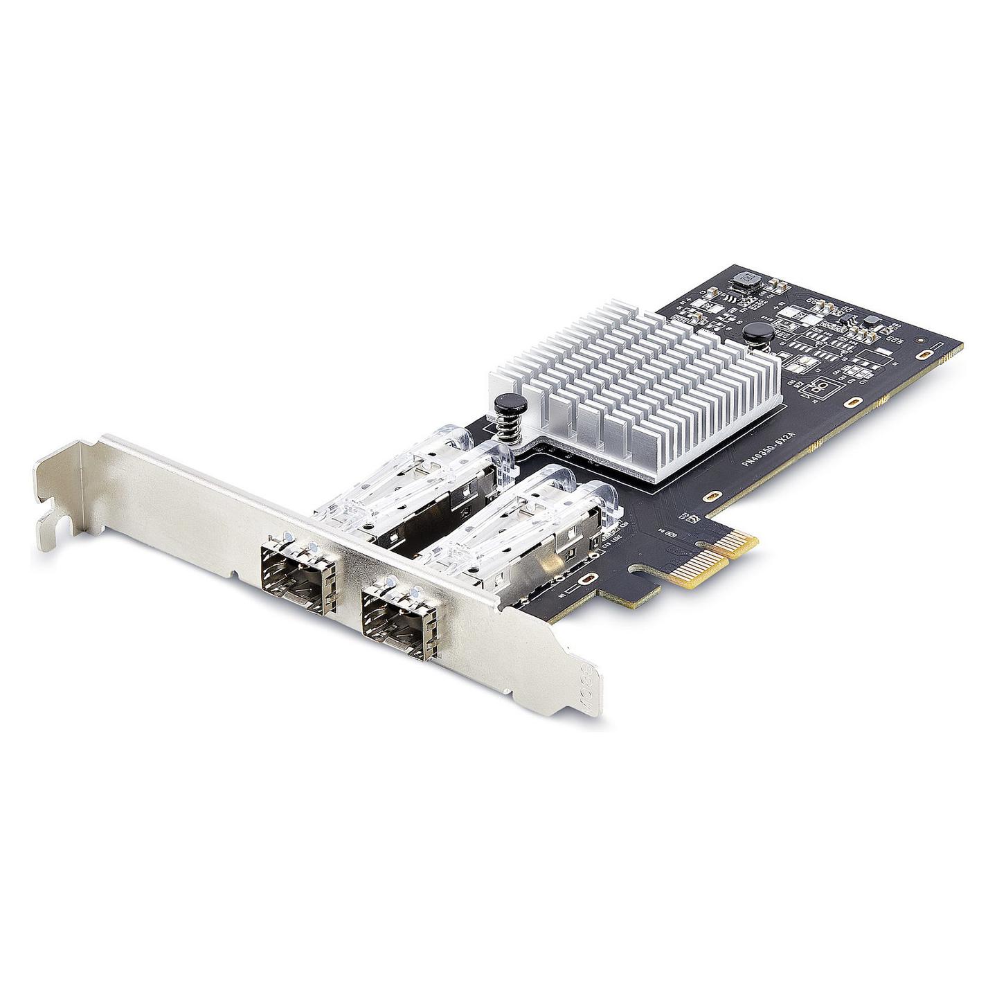 Karta të Rrjetit StarTech.com P021GI-NETWORK-CARD, PCI Express 2.0 x1, 2x Gigabit SFP, 1000Mbps, Intel I350-AM2, Low Profile