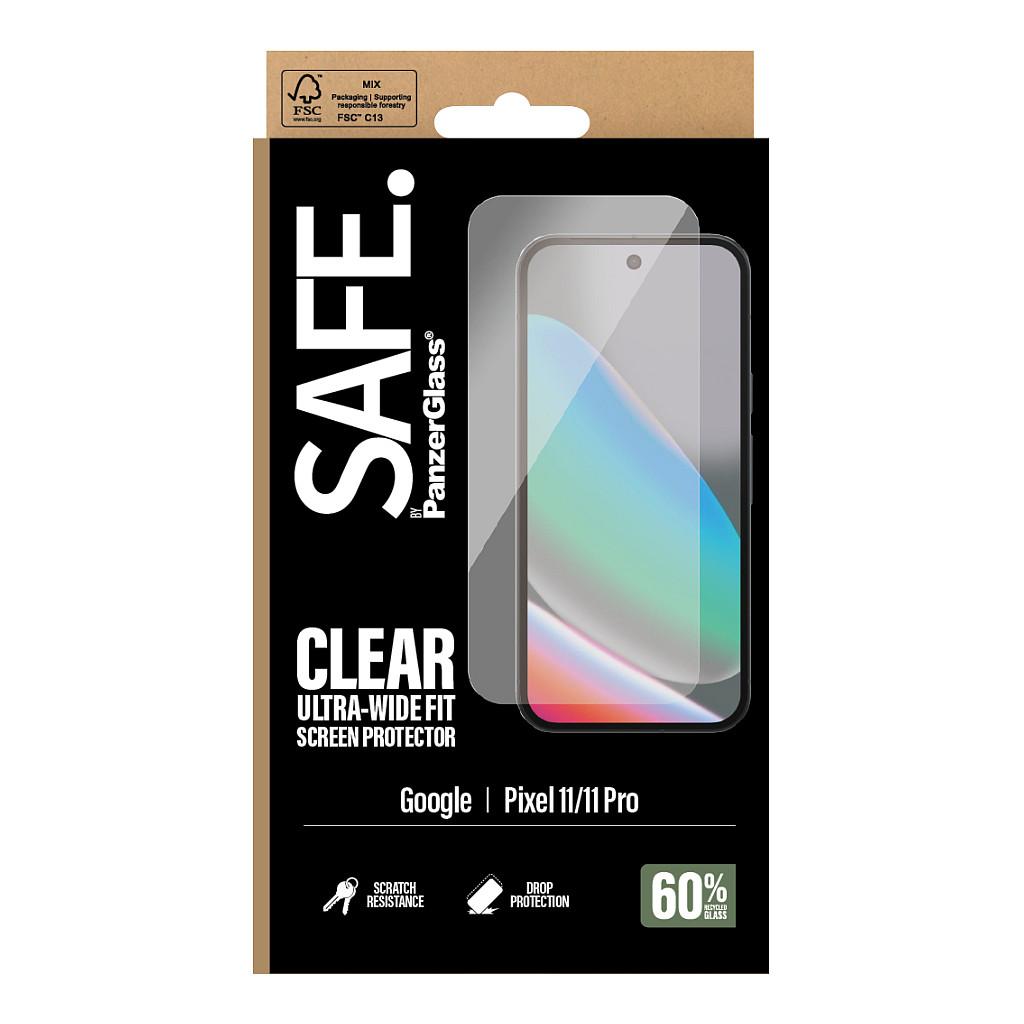 Mbrojtëse për Ekran PanzerGlass SAFE për Google Pixel 11, Google Pixel 11 Pro, Ultra-Wide Fit - Transparente - 3