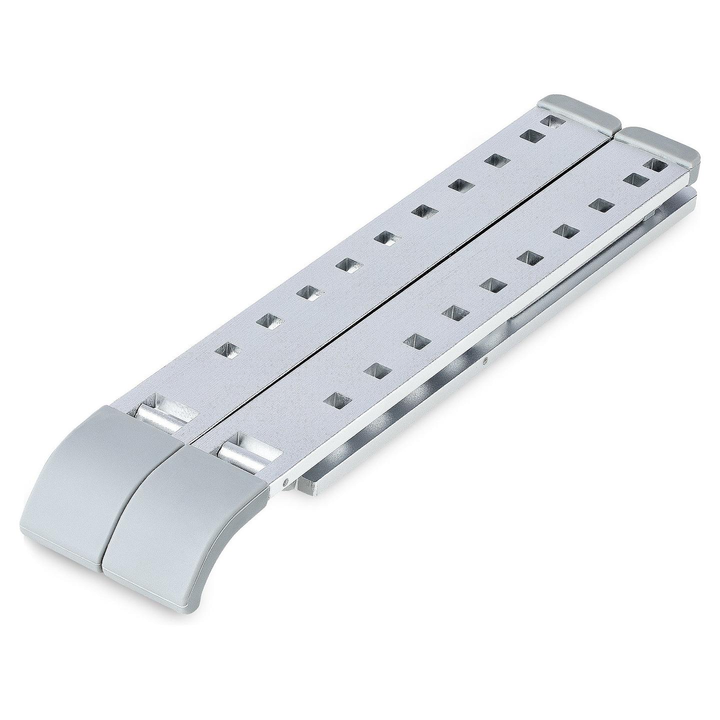 Mbajtës për Laptop StarTech.com LAPTOP-RISER-BAR, deri 15.6", 10kg, 9 Nivele, 15°–84°, i Palosshëm, Alumini - Argjend - 6