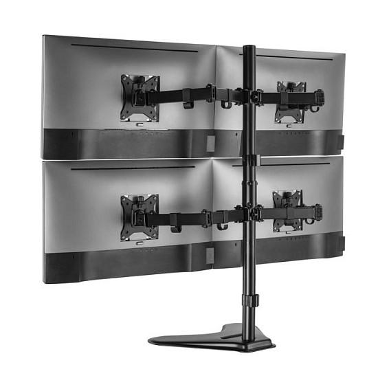 Mbajtëse për Monitor EQUIP 650127 / 17″–32″ / për 4 Monitorë / deri në 9 kg - Zezë - 6