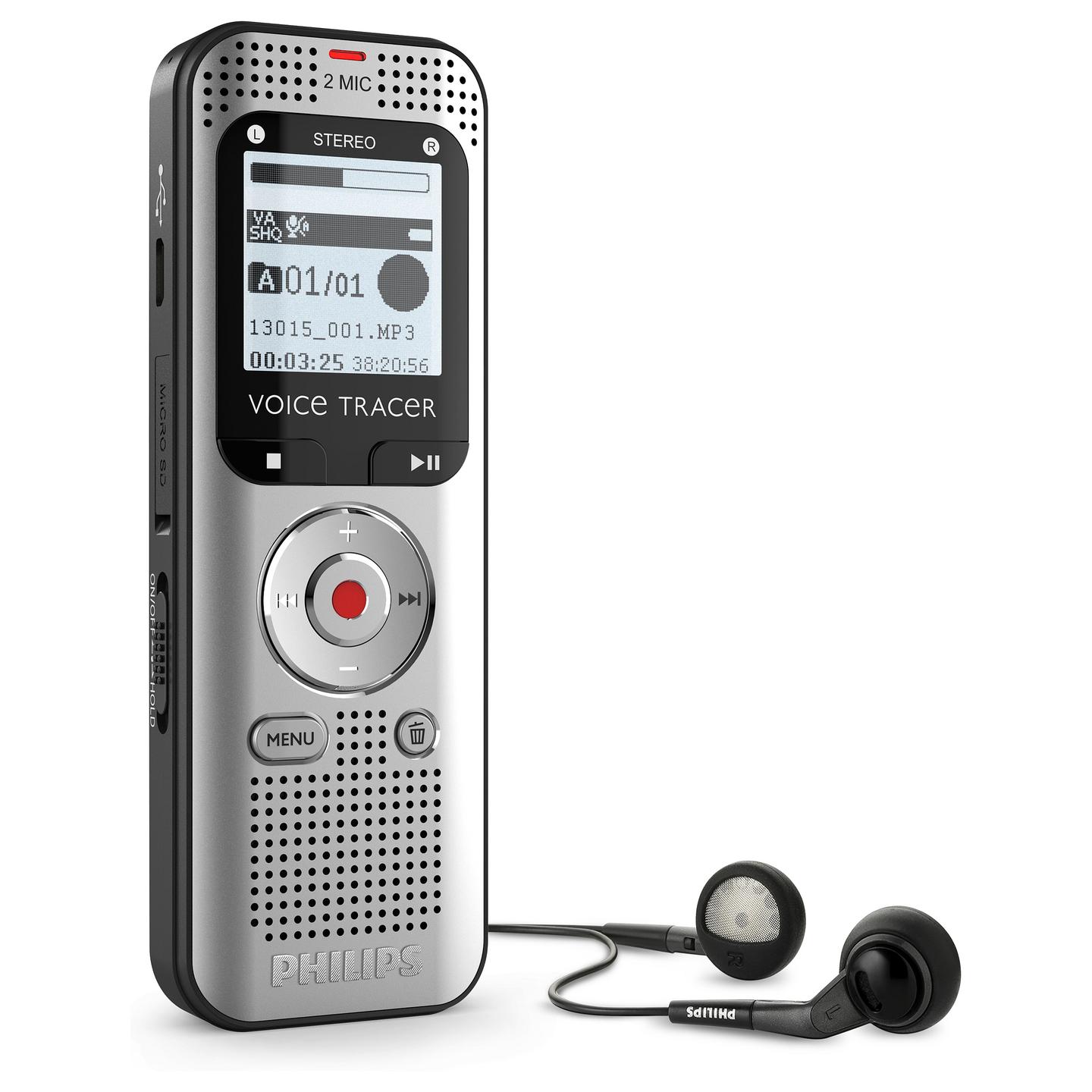 Rekordues zëri Philips Voice Tracer DVT2015, MP3, WAV - 2