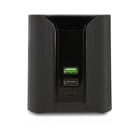 Stacion Karikimi USB DeLOCK 41441, 1 × USB-C, 2 × USB-A, karikim pa kabllo deri në 10 W, 58 W - Zezë - 3