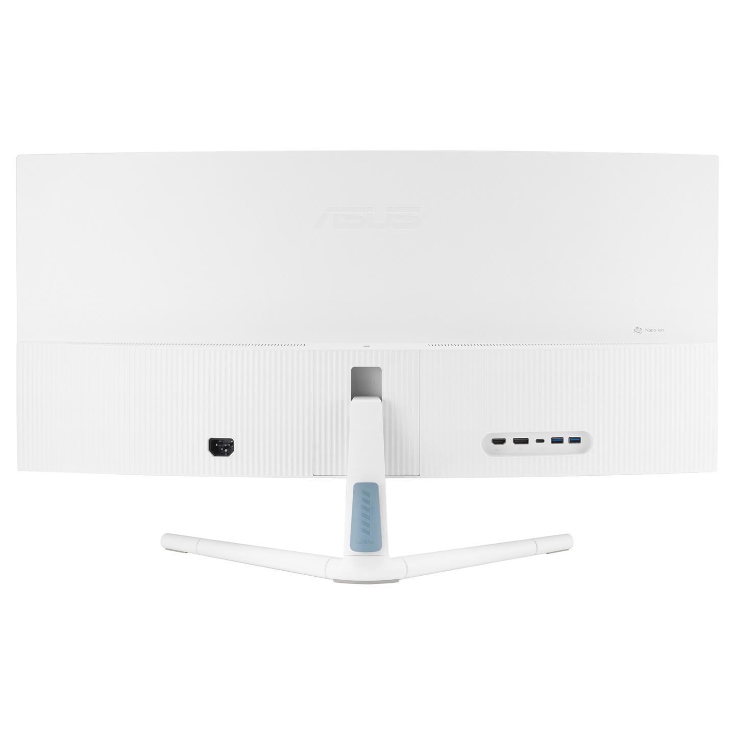 Monitor ASUS VU34WCIP-W / 34" / UWQHD VA / 100 Hz / 1 ms / HDMI + DisplayPort + USB-C / Curved - Bardhë - 11