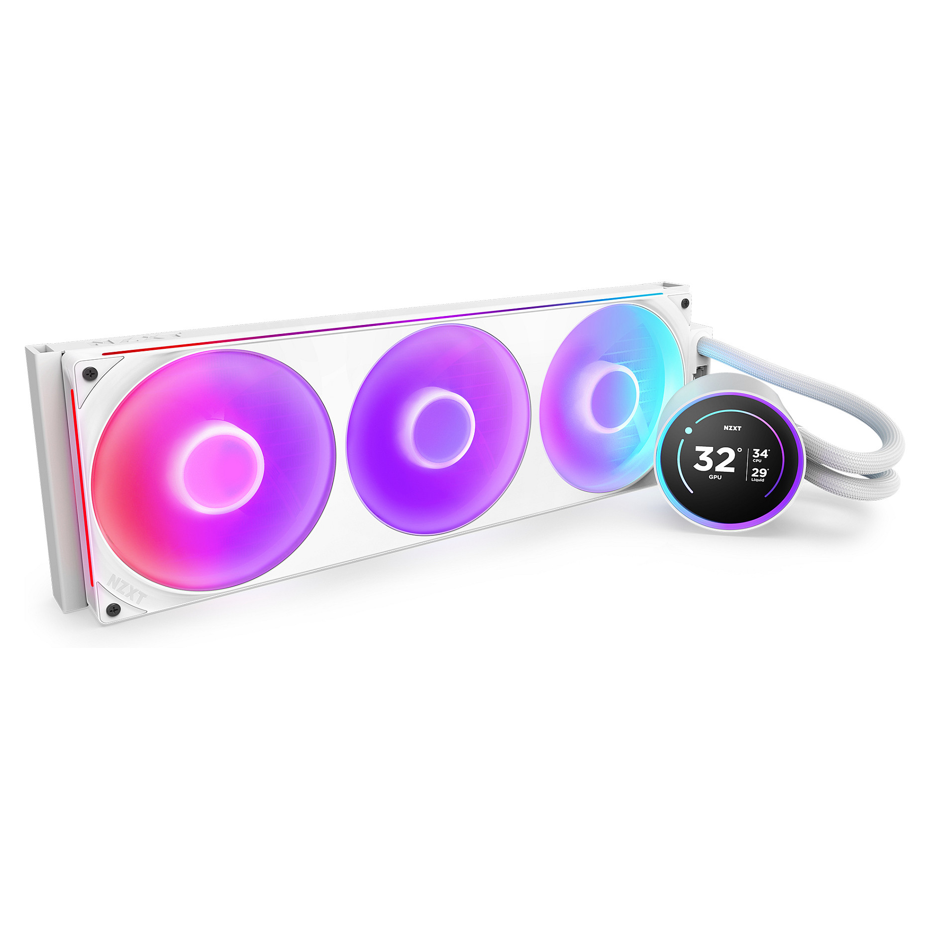 Ftohës për Procesor NZXT Kraken Elite 420 RGB / 420mm / AIO / RGB / LCD - Bardhë - 2