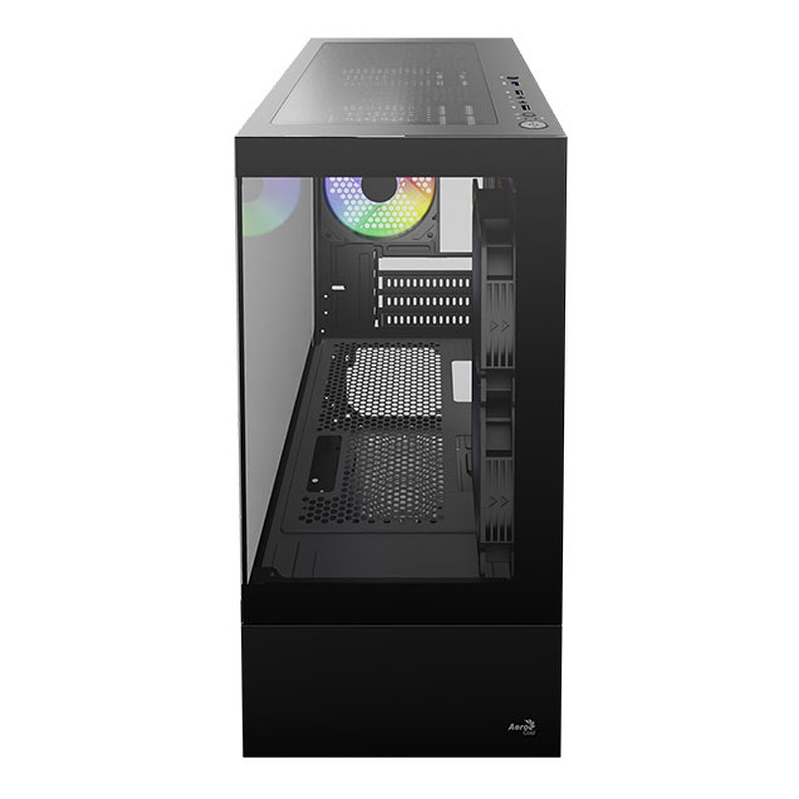Kasë PC Aerocool Viewport Mini / Mini Tower / Micro-ATX + Mini-ITX / 3x 120mm ARGB Fan / 2x Tempered Glass - Zezë - 2