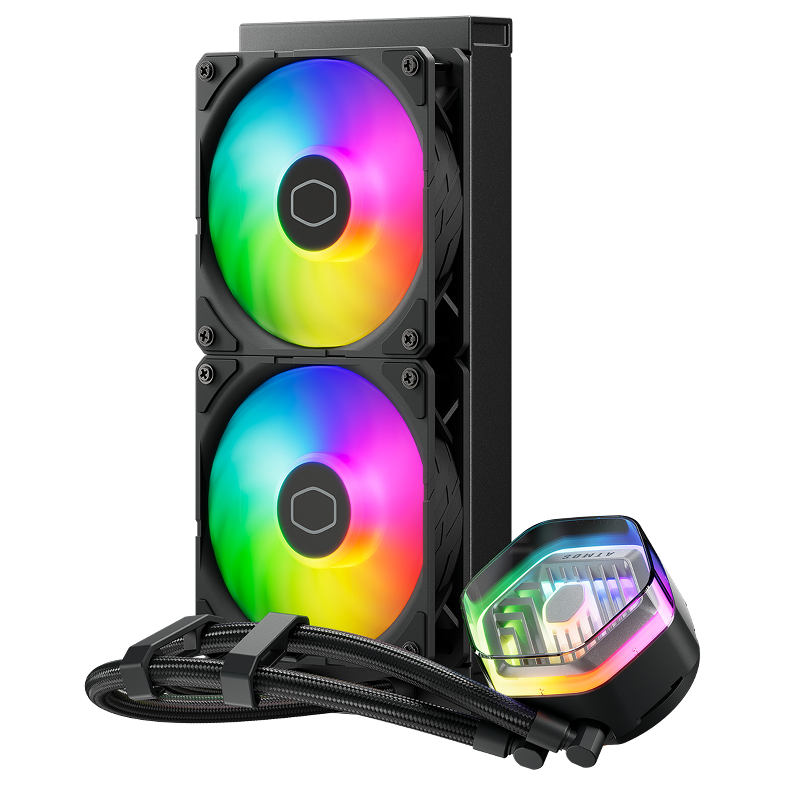 Ftohës për Procesor Cooler Master MasterLiquid 240 ATMOS / 240mm / AIO / ARGB – Zezë - 2