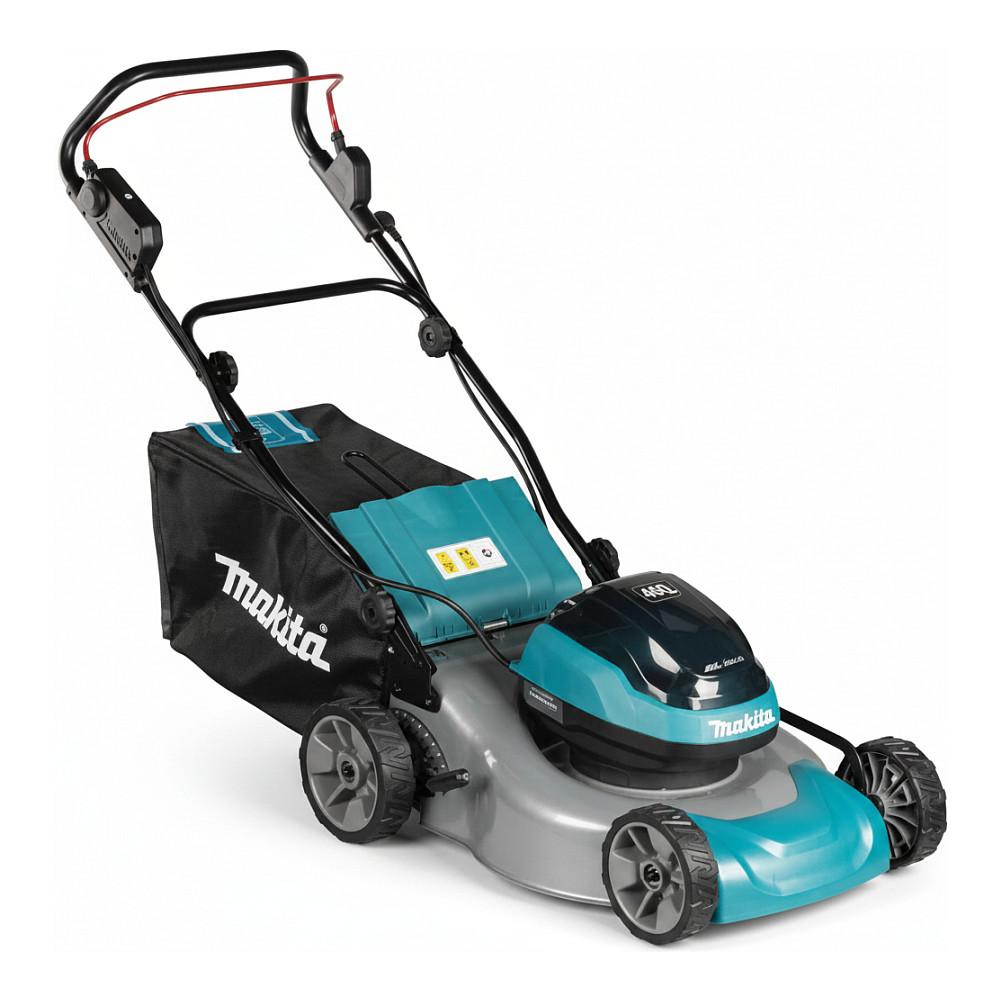 Kositëse Bari me Bateri Makita DLM466Z, 2x18V, 46cm, 20–75mm, 60L - Blu/Zezë - 2