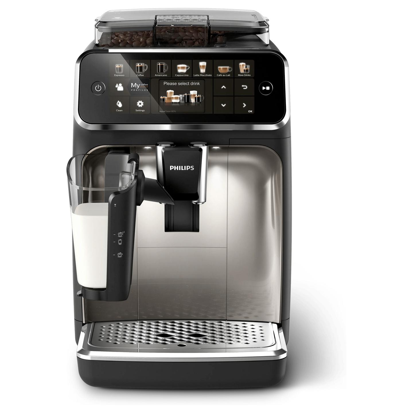 Aparat për Kafe Philips 5400 Series EP5447/90, 1500 W, 15 Bar, LatteGo, 1.8 L – Zezë/Argjend - 4