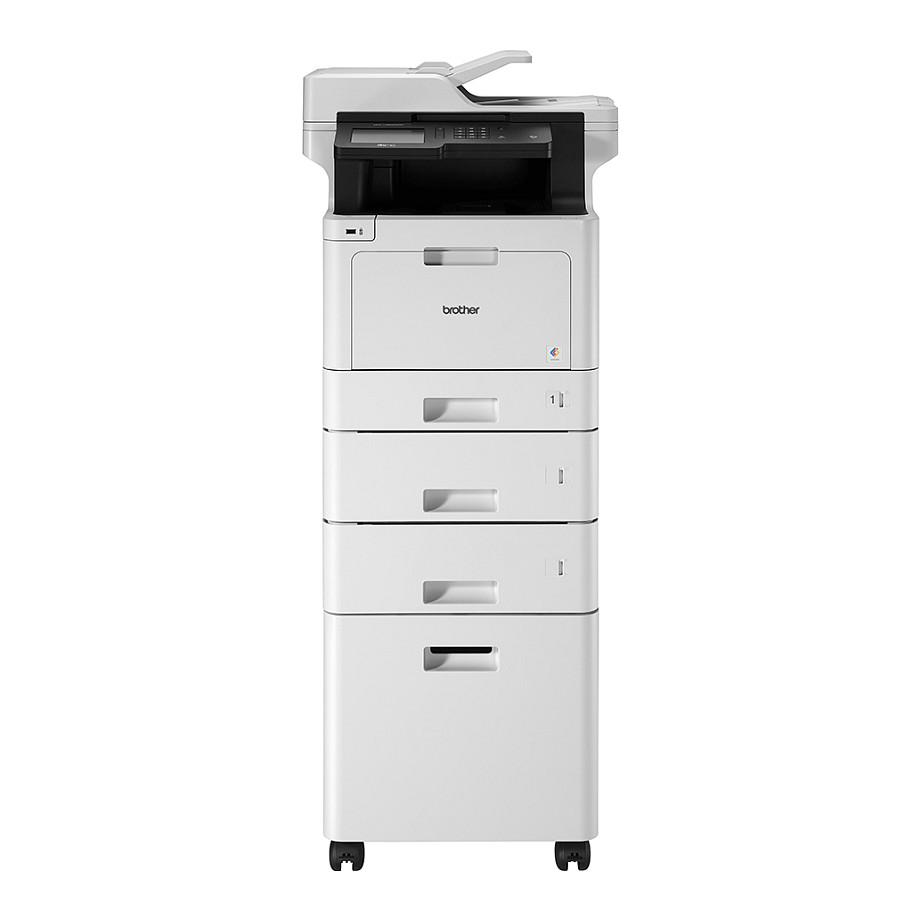 Dollap Mbështetës për Printer Brother ZUNTBC4FARBLASER, me rrota të bllokueshme, 410 × 484 × 400 mm – Bardhë - 2