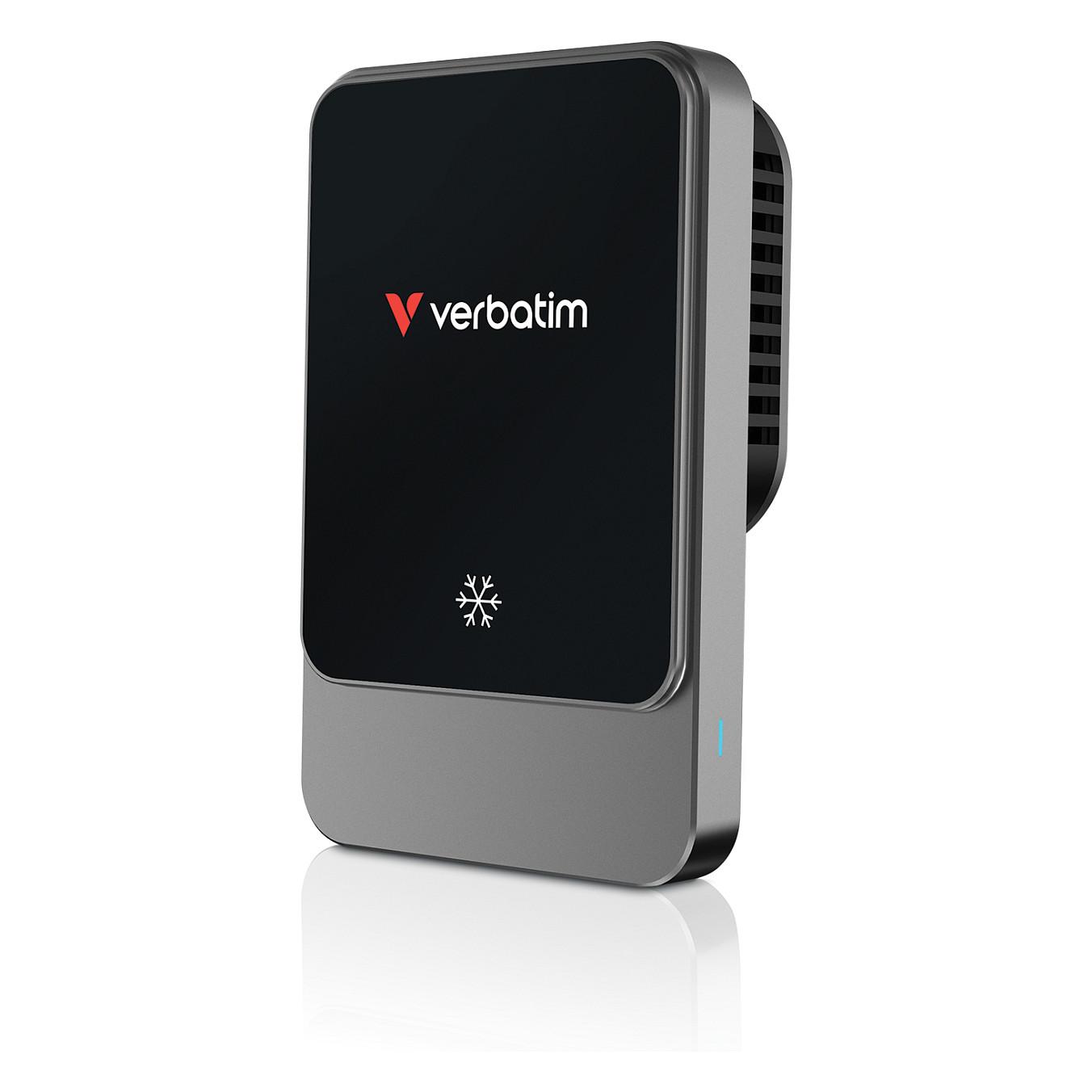 Mbajtës Telefoni për Veturë Verbatim Charge 'n' Drive 31862, Karikim Wireless Qi, 15W, Magnetik, Ftohës i Integruar, Rrotullim 360°, USB-C, Kabllo 1 m – Zezë - 5