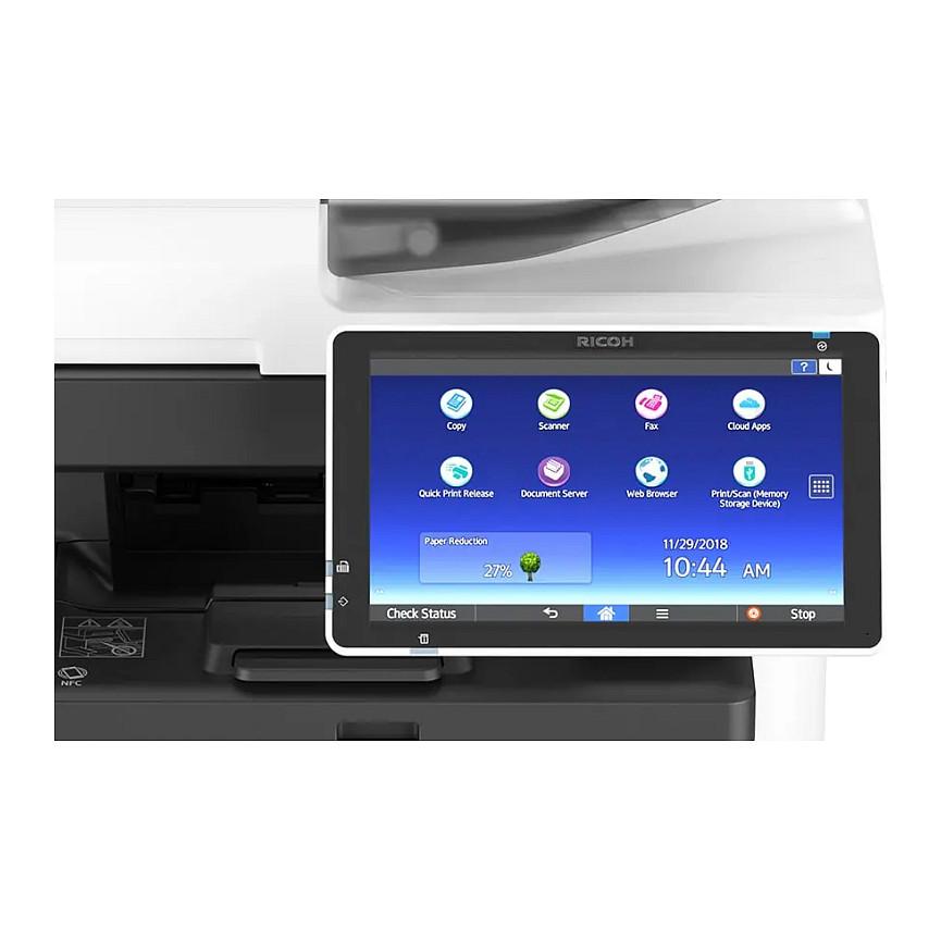 Printer Multifunksional Monokrom Ricoh IM 350FSE / Laser / A4 / 1200 × 1200 DPI / 35 ppm / Duplex / 2 GB / 320 GB / 10.1" Touchscreen / Ethernet / USB - Zezë/Bardhë - 7