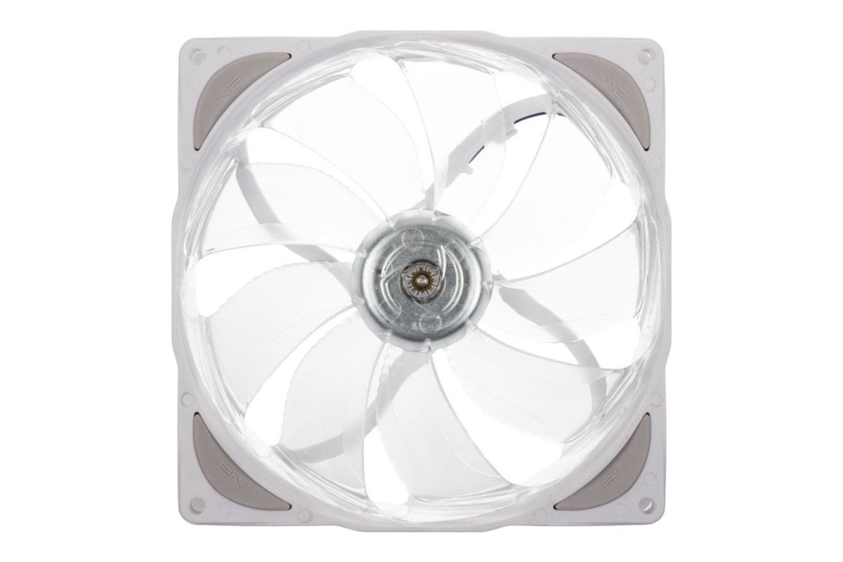 Ftohës për Kasë Noiseblocker NB-eLoop X B14-P ARGB / 140mm / 0-1500 RPM / PWM / 186 m³/h / 29.6 dBA / 7 LED ARGB / NB-NanoSLI 2 – Bardhë - 2