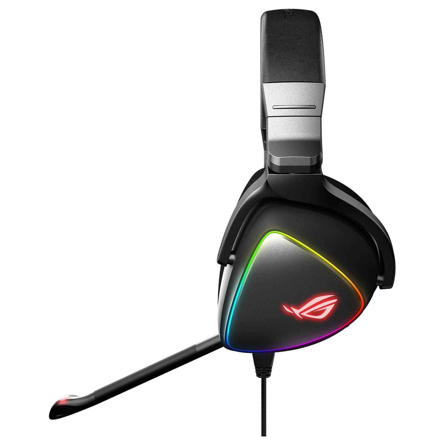 Kufje Gaming ASUS ROG Delta / USB-C / USB-A / 50mm / Hi-Res ESS Quad-DAC / RGB - Zezë - 2