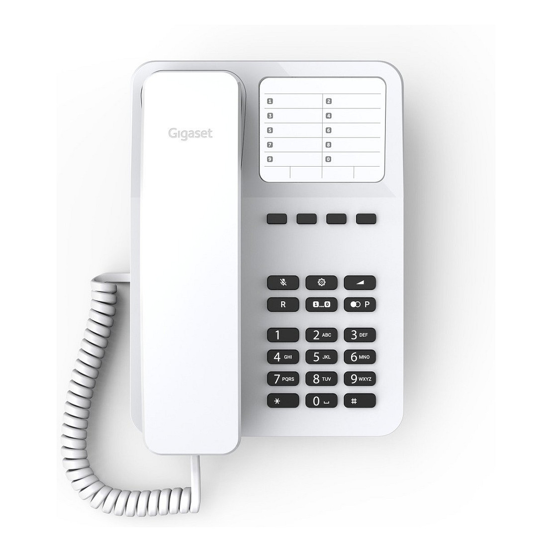 Telefon Gigaset DESK 400 / Analog / 10 Taste për Thirrje të Shpejtë - Bardhë - 5