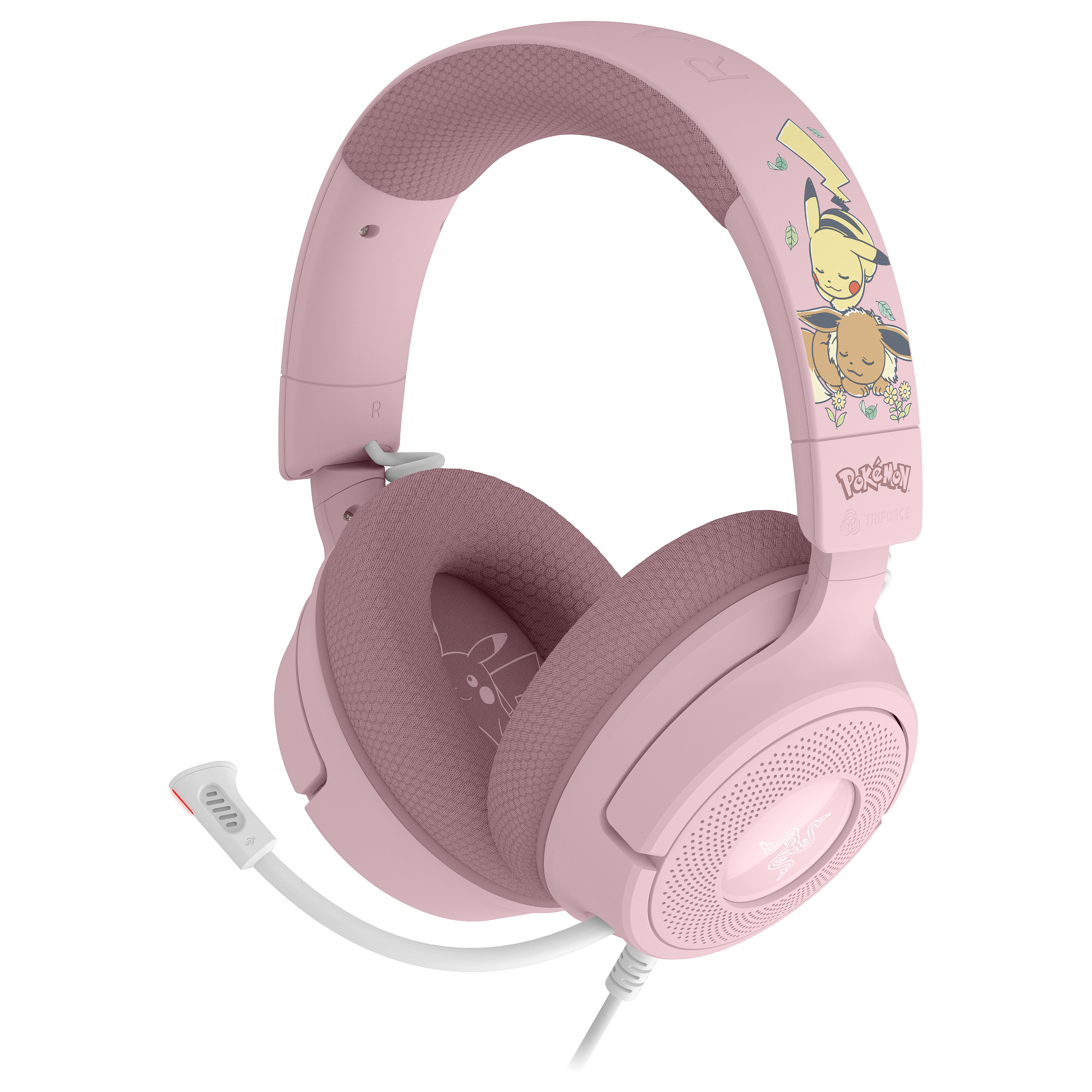 Kufje Gaming Razer Kraken V4 X / Pikachu & Eevee Edition / Wired / 40 mm / USB-C + USB-A / RGB – Rozë - 5