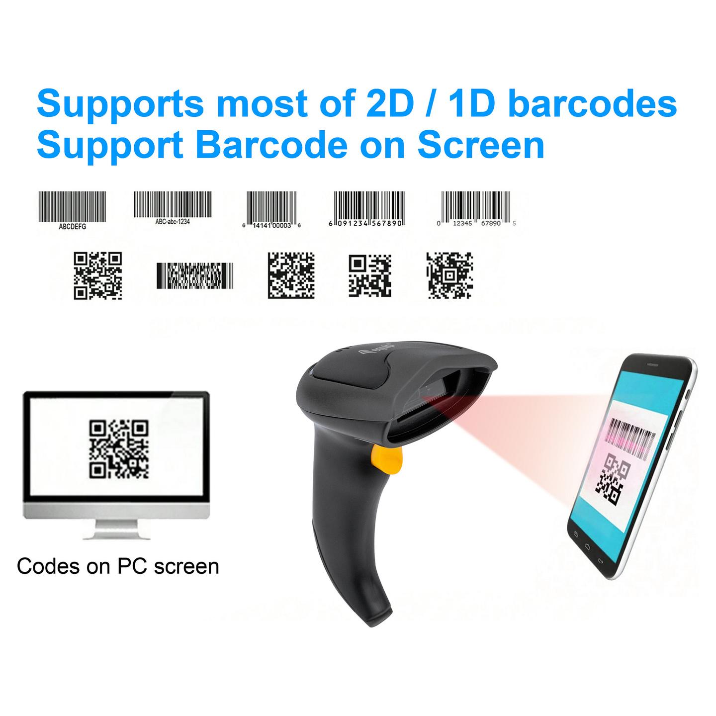 Skaner Barkodesh Equip 351029 / 1D/2D / CMOS / Wireless 2.4GHz + Bluetooth / Me Bazë - Zezë - 9
