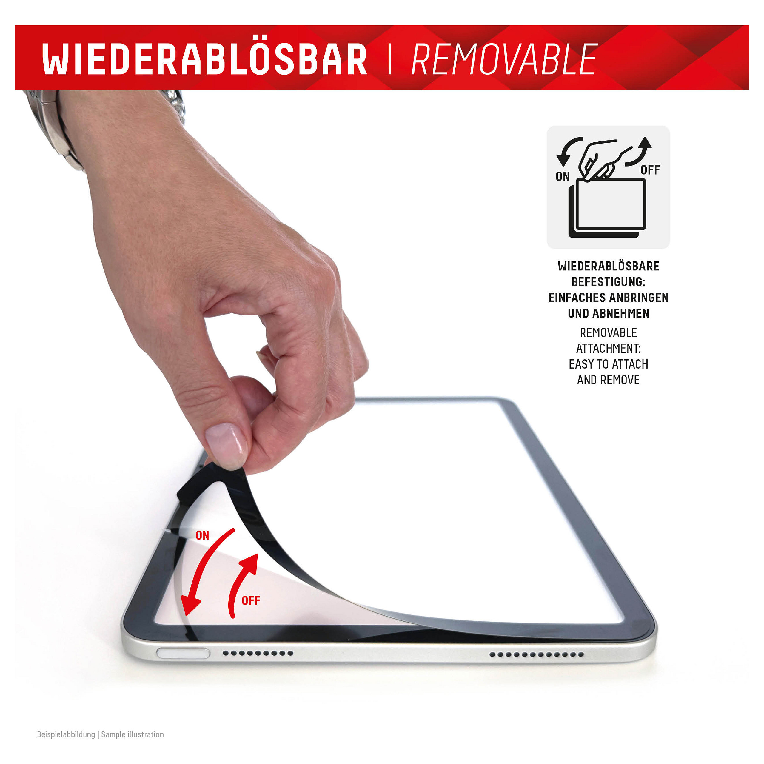 Mbrojtëse për ekran tablet Displex 01987 / iPad Pro 13" / iPad Air 13" / Film PaperSense 5H - Transparent - 4