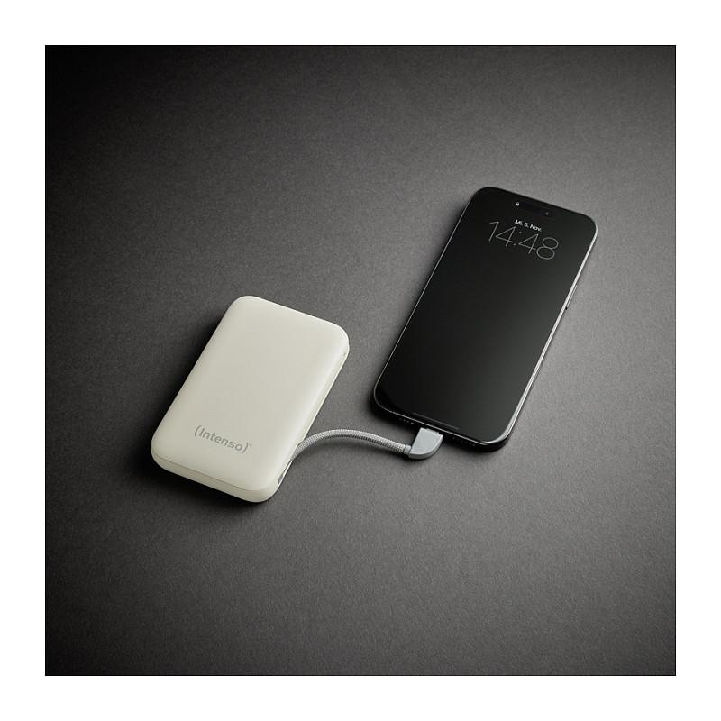 Powerbank Intenso S10000, 10000mAh, 20W, USB-C, Kabllo USB-C e Integruar, Power Delivery 3.0, LCD – Bezhë - 8